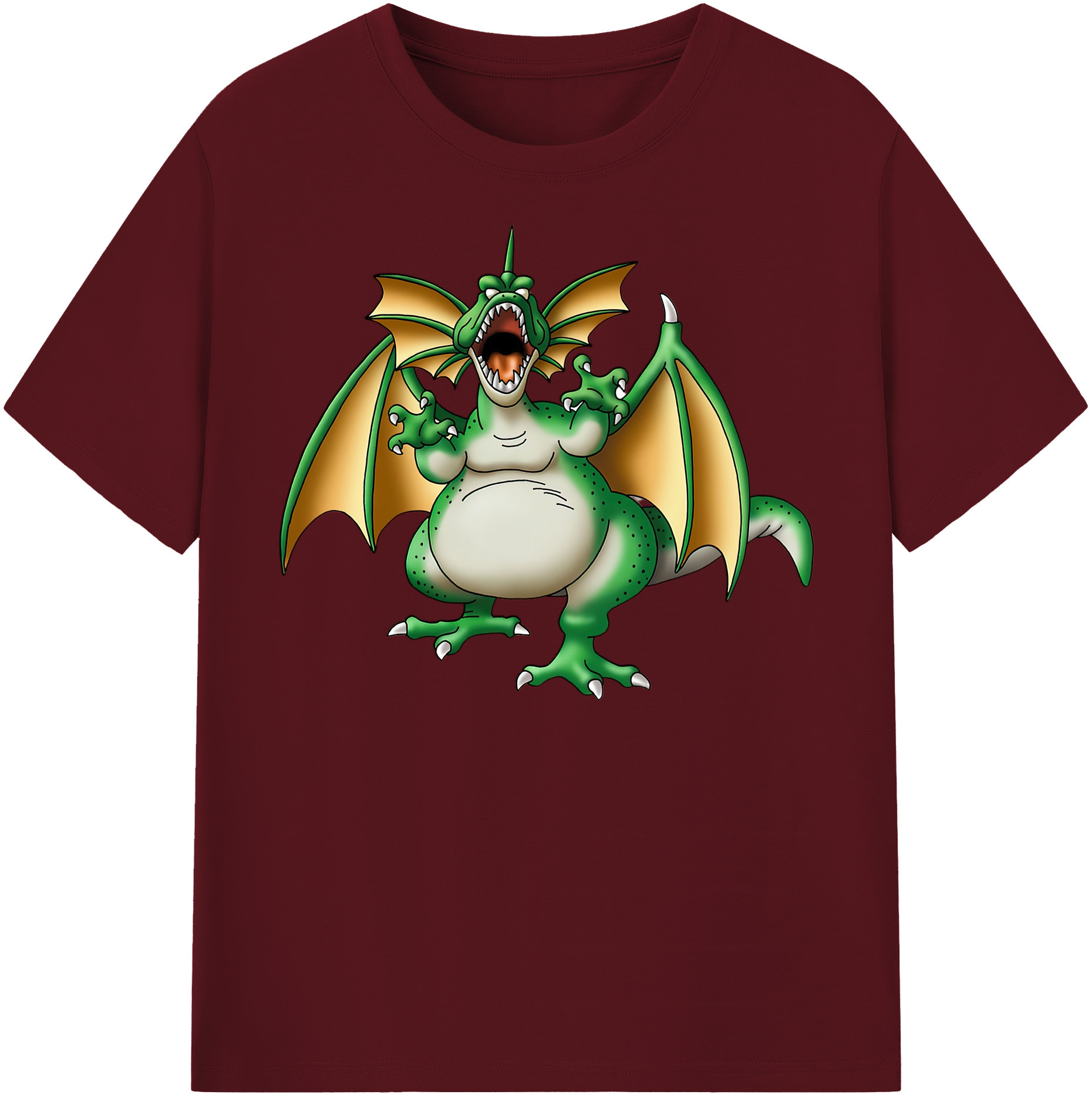 （画像用） ドラゴンクエスト Doragon Kuesuto Dragon Quest 綿100％半袖Tシャツ（フロントプリント）